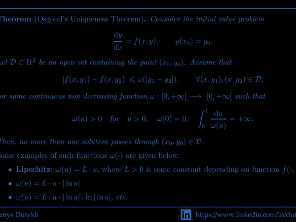 Portrait of Willian Fogg Osgood's theorem