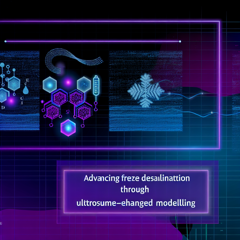 AI-generated illustration for research paper: Advancing Freeze Desalination through Ultrasound-Enhanced Modelling: Case Studies and Insights for Commercial Applications